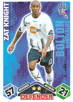 Zat Knight Bolton Wanderers 2009/10 Topps Match Attax #76